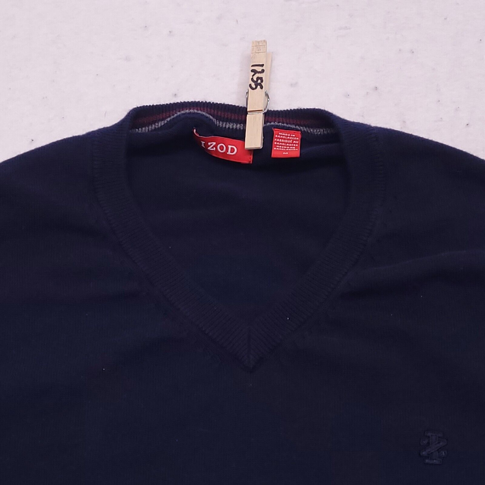 Izod Casual Pullover Sleeveless Sweater Vest Mens Size Medium M Blue